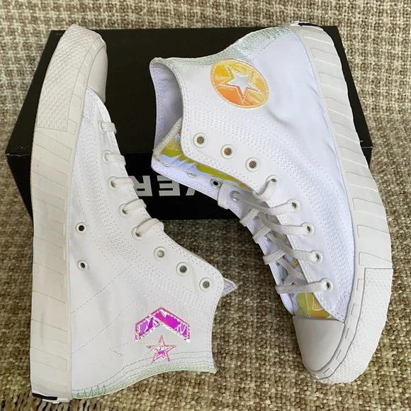 Converse Untitled Hi White/White/Iridescent MEN`S - Picture 11 of 16